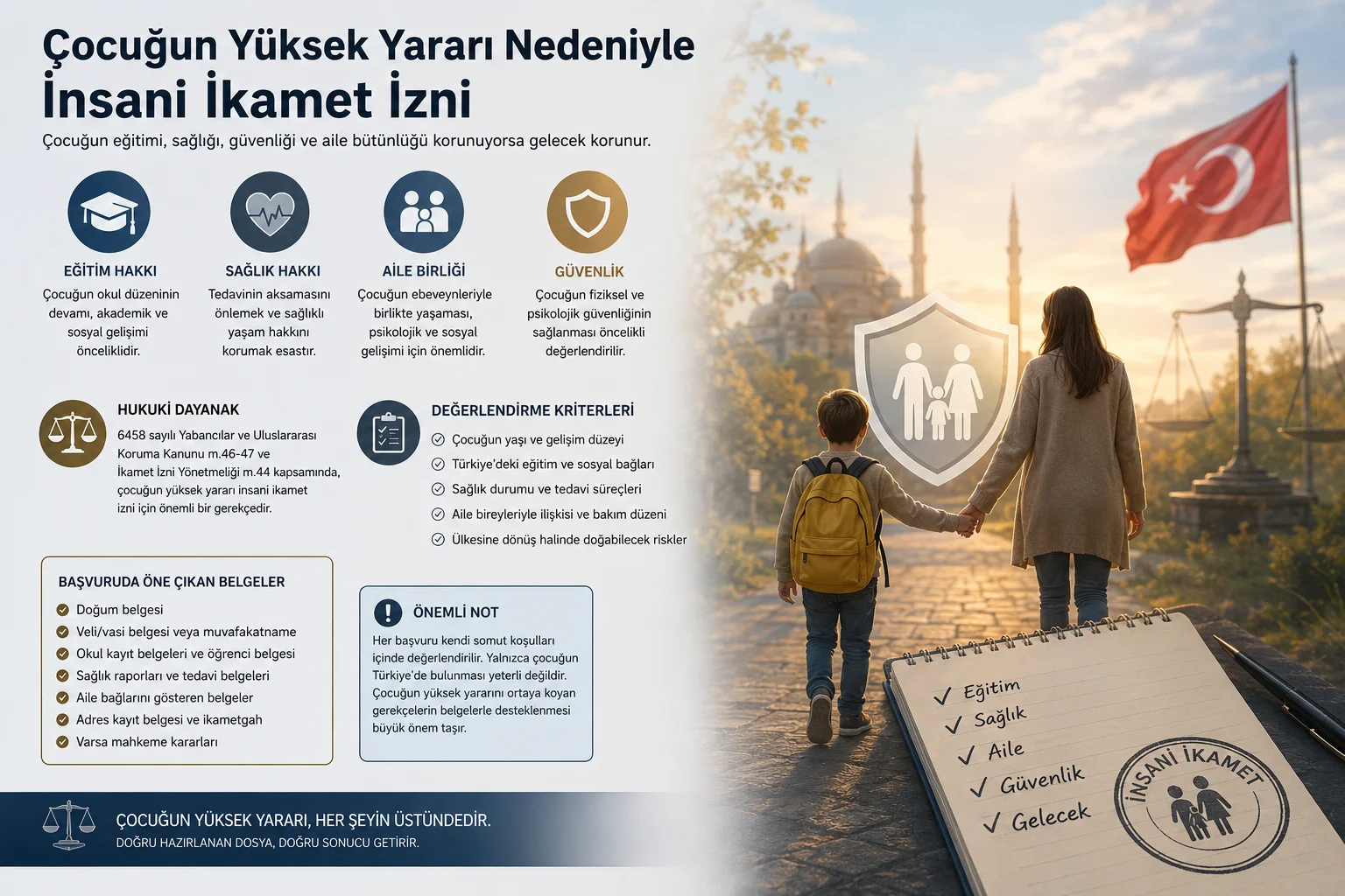 Çocuğun Yüksek Yararı Nedeniyle İnsani İkamet İzni